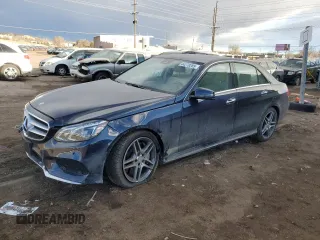 2014 Mercedes-Benz E 550 Sport with VIN WDDHF9BB5EB073256, listed as a Copart auction lot 44278285 with 55,389 mi miles and Salvage Title. Bid and sale history available at DreamBid. Image 1.