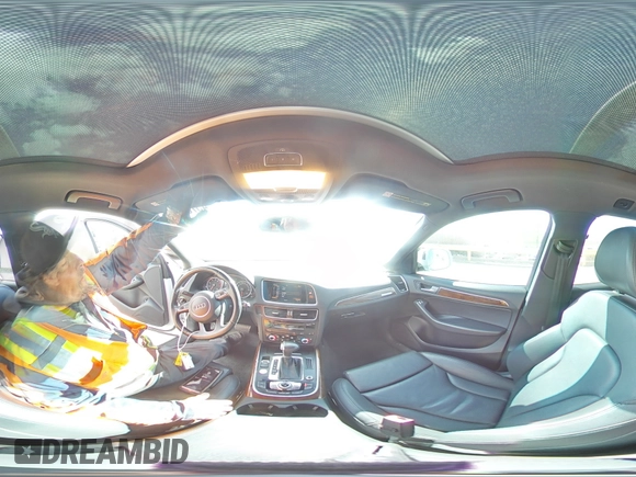 2015 Audi Q5 Premium Plus with VIN WA1LFAFP5FA053621, listed as a Copart auction lot 45708805 with 81,099 mi miles and Salvage Title. Bid and sale history available at carsss.com. Image 14.