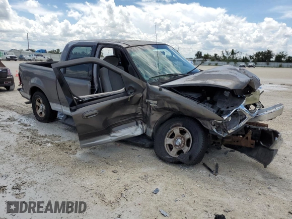 2002 Ford F-150 XLT with VIN 1FTRW07692KB73281, listed as a Copart auction lot 48147305 with 0 mi miles and Non Repairable. Bid and sale history available at carsss.com. Image 4.