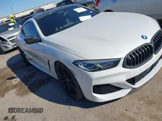 2019 BMW 8 Series M850i xDrive z VIN WBABC4C52KBU95806, wystawiony jako IAAI lot #41853378 z przebiegiem 45 646 mil mil oraz . Historia ofert i sprzedaży dostępna na DreamBid. Obrazek 1.