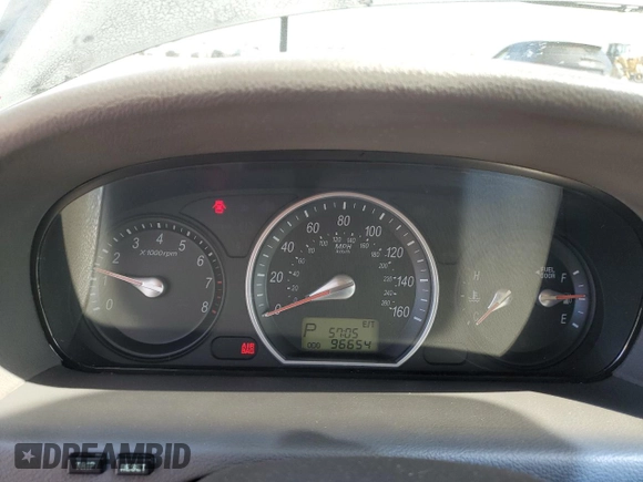 2006 Hyundai Sonata GLS with VIN 5NPEU46F86H020862, listed as a Copart auction lot 54012625 with 96,654 mi miles and Salvage Title. Bid and sale history available at DreamBid. Image 9.