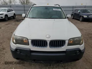 2004 BMW X3 2.5i with VIN WBXPA73424WB24749, listed as a Copart auction lot 54554075 with 166,954 mi miles and Clean Title. Bid and sale history available at DreamBid. Image 5.