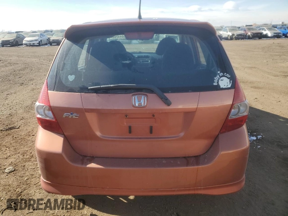 2008 Honda Fit Sport with VIN JHMGD37668S041570, listed as a Copart auction lot 45044285 with 210,084 mi miles and Salvage Title. Bid and sale history available at carsss.com. Image 6.