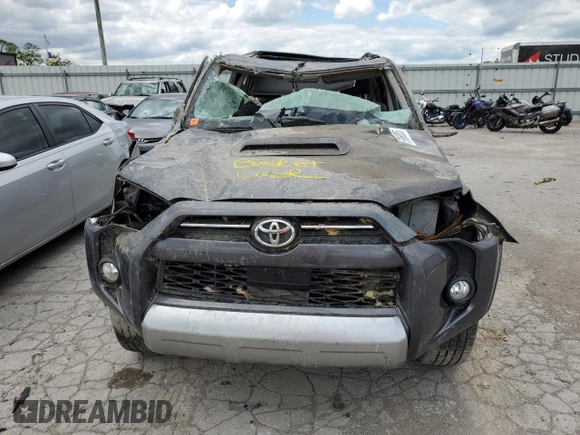 2020 Toyota 4Runner SR5 with VIN JTEBU5JR7L5767063, listed as a Copart auction lot 57969085 with Not provided miles and Salvage title. Bid and sale history available at DreamBid. Image 5.