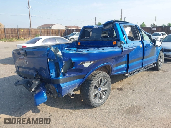 2018 Ford F-150 XL with VIN 1FTFW1E53JFA33642, listed as a IAAI auction lot 39856720 with 149,307 mi miles. Bid and sale history available at carsss.com. Image 4.