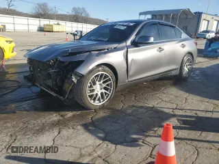 2020 Infiniti Q50 3.0t SPORT with VIN JN1EV7AP1LM207170, listed as a Copart auction lot 48814075 with 107,020 mi miles and Salvage Title. Bid and sale history available at carsss.com. Image 1.