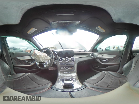 2019 Mercedes-Benz C 43 AMG with VIN 55SWF6EB8KU285667, listed as a Copart auction lot 52937315 with 57,274 mi miles and Salvage title. Bid and sale history available at DreamBid. Image 13.