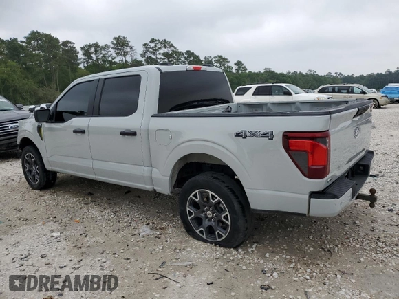 2024 Ford F-150 STX with VIN 1FTEW2LP6RKE60841, listed as a Copart auction lot 50637775 with 21,134 mi miles and Salvage Title. Bid and sale history available at carsss.com. Image 2.