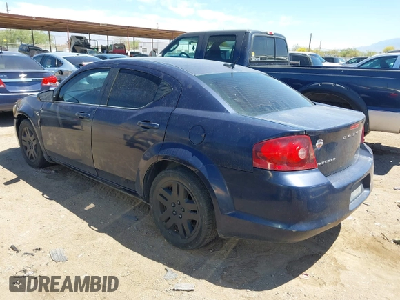 2014 Dodge Avenger SE with VIN 1C3CDZAB2EN129927, listed as a IAAI auction lot 42087663 with 197,339 mi miles. Bid and sale history available at carsss.com. Image 3.