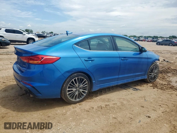 2018 Hyundai Elantra Sport с VIN KMHD04LB1JU485342, выставлен на аукционе Copart как лот 59653875 с пробегом 77 936 миль миль и Списание • Salvage title. История ставок и продаж доступна на DreamBid. Изображение 3.