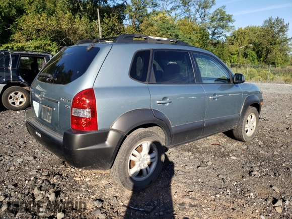 2006 Hyundai Tucson GLS with VIN KM8JN12D16U426014, listed as a Copart auction lot 71228334 with 125,817 mi miles and Clean Title. Bid and sale history available at carsss.com. Image 3.