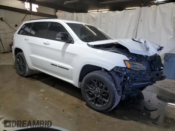 2021 Jeep Grand Cherokee 80th Anniversary z VIN 1C4RJFBG3MC701752, wystawiony jako Copart lot #52396005 z przebiegiem 45 842 mil mil oraz Szkoda całkowita • Salvage title. Historia ofert i sprzedaży dostępna na DreamBid. Obrazek 4.