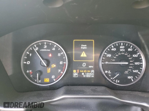 2022 Subaru Legacy Limited z VIN 4S3BWAN64N3027279, wystawiony jako Copart lot #48923135 z przebiegiem 51 891 mil mil oraz Szkoda całkowita • Salvage title. Historia ofert i sprzedaży dostępna na DreamBid. Obrazek 9.