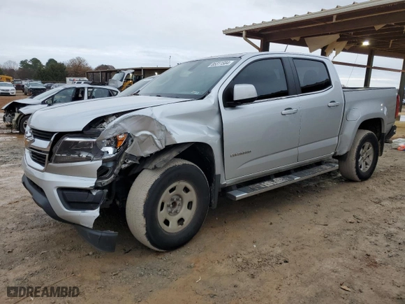 2020 Chevrolet Colorado 2WD Work Truck with VIN 1GCGSBENXL1148728, listed as a Copart auction lot 85311584 with 81,383 mi miles and Salvage Title. Bid and sale history available at carsss.com. Image 1.