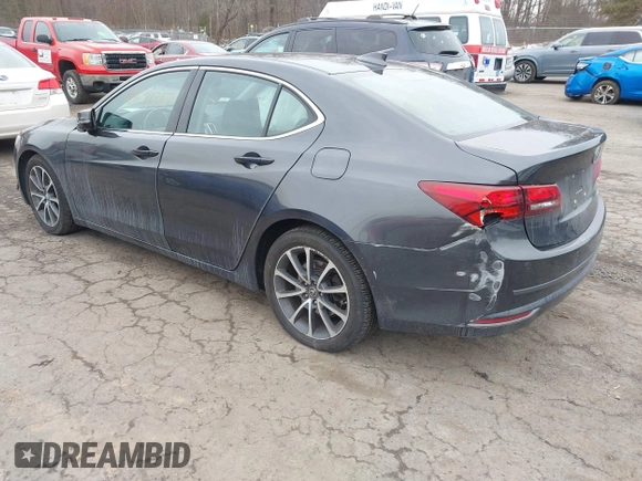 2015 Acura TLX Advance z VIN 19UUB3F73FA001830, wystawiony jako IAAI lot #41694317 z przebiegiem 172 188 mil mil oraz . Historia ofert i sprzedaży dostępna na DreamBid. Obrazek 3.