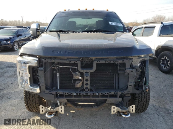 2017 Ford F-250 XL with VIN 1FT7W2A67HED56391, listed as a Copart auction lot 49100395 with 76,050 mi miles and Salvage title. Bid and sale history available at DreamBid. Image 5.