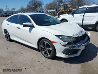 2017 Honda Civic Sedan Touring with VIN 19XFC1F90HE012472, listed as a IAAI auction lot 41646656 with 107,707 mi miles. Bid and sale history available at carsss.com. Image 1.