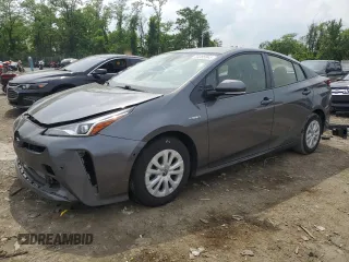 2019 Toyota Prius L Eco z VIN JTDKARFU3K3100020, wystawiony jako Copart lot #55585945 z przebiegiem 57 355 mil mil oraz Szkoda całkowita • Salvage title. Historia ofert i sprzedaży dostępna na DreamBid. Obrazek 1.