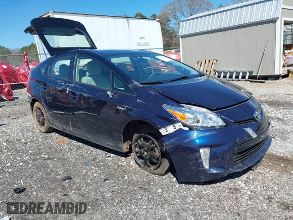 2014 Toyota Prius Four with VIN JTDKN3DU7E0375321, listed as a IAAI auction lot 41743979 with 181,670 mi miles. Bid and sale history available at carsss.com. Image 1.