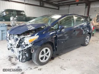 2012 Toyota Prius One with VIN JTDKN3DU1C1544126, listed as a IAAI auction lot 41896219 with 75,859 mi miles. Bid and sale history available at carsss.com. Image 2.