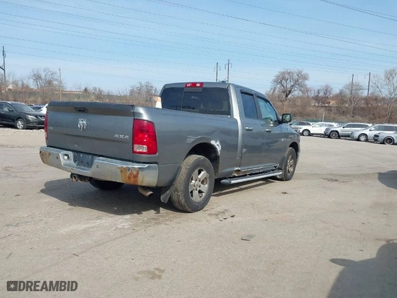 2010 Dodge Ram 1500 SLT with VIN 1D7RV1GT3AS192606, listed as a IAAI auction lot 41791083 with 284,816 mi miles. Bid and sale history available at carsss.com. Image 4.