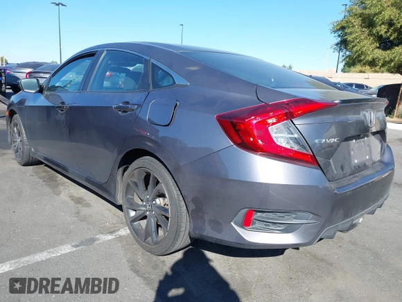 2021 Honda Civic Sedan Sport with VIN 19XFC2F88ME201751, listed as a IAAI auction lot 41643759 with 111,796 mi miles. Bid and sale history available at carsss.com. Image 3.