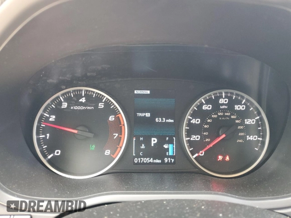 2024 Mitsubishi Eclipse Cross LE with VIN JA4ATVAA8RZ078996, listed as a Copart auction lot 60201895 with 17,054 mi miles and Clean title. Bid and sale history available at DreamBid. Image 9.