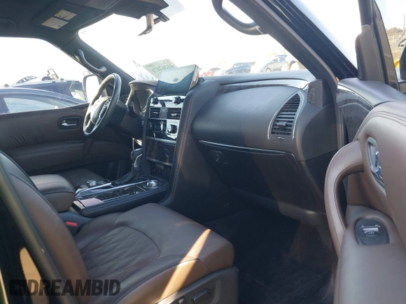 2021 Nissan Armada Platinum with VIN JN8AY2DB4M9793104, listed as a IAAI auction lot 41267471 with 33,616 mi miles. Bid and sale history available at carsss.com. Image 5.