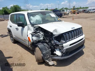 2021 Jeep Renegade Sport with VIN ZACNJCAB7MPM93483, listed as a IAAI auction lot 42579086 with 68,546 mi miles and . Bid and sale history available at DreamBid. Image 1.