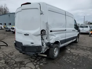 2024 Ford Transit Cargo with VIN 1FTBR1C87RKB09286, listed as a Copart auction lot 48544955 with 4,343 mi miles and Salvage Title. Bid and sale history available at DreamBid. Image 3.