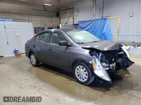 2015 Nissan Versa SV with VIN 3N1CN7AP4FL916133, listed as a Copart auction lot 55012905 with 102,026 mi miles and Salvage title. Bid and sale history available at DreamBid. Image 4.