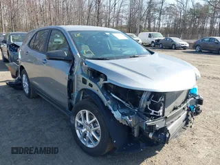 2024 Chevrolet Equinox LS with VIN 3GNAX5EG4RL157265, listed as a IAAI auction lot 41719325 with 24,741 mi miles. Bid and sale history available at carsss.com. Image 1.