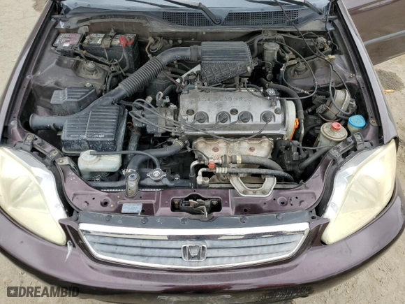 2000 Honda Civic LX with VIN 2HGEJ667XYH556058, listed as a Copart auction lot 50757035 with 151,460 mi miles and Salvage Title. Bid and sale history available at carsss.com. Image 12.
