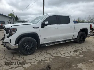 2024 GMC Sierra 1500 SLT with VIN 3GTUUDED5RG433864, listed as a Copart auction lot 53749625 with 11,017 mi miles and Salvage title. Bid and sale history available at DreamBid. Image 1.