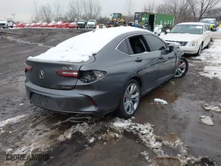 2021 Acura TLX w/Technology Package with VIN 19UUB6F40MA002194, listed as a IAAI auction lot 41553613 with 1 mi miles. Bid and sale history available at carsss.com. Image 4.