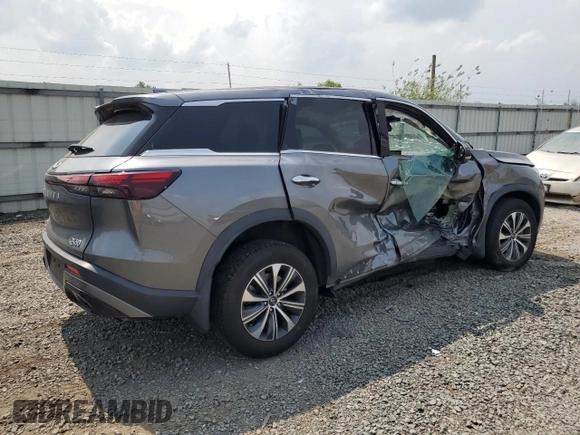 2022 Infiniti QX60 Pure with VIN 5N1DL1ES5NC338231, listed as a Copart auction lot 60042735 with 37,945 mi miles and Salvage title. Bid and sale history available at DreamBid. Image 3.