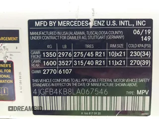 2020 Mercedes-Benz GLE 350 with VIN 4JGFB4KB8LA067546, listed as a IAAI auction lot 42498557 with 104,645 mi miles and . Bid and sale history available at DreamBid. Image 9.