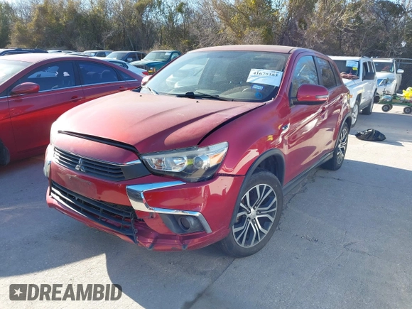 2016 Mitsubishi Outlander Sport 2.0 ES with VIN JA4AP3AU6GZ032986, listed as a IAAI auction lot 41675183 with 1 mi miles. Bid and sale history available at carsss.com. Image 2.