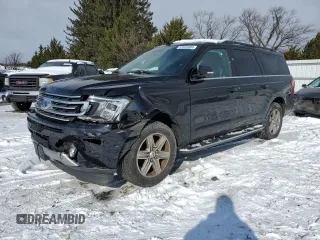 2019 Ford Expedition Max XLT with VIN 1FMJK1JT7KEA80170, listed as a Copart auction lot 87628465 with 61,970 mi miles and Salvage Title. Bid and sale history available at DreamBid. Image 1.