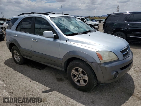 2006 Kia Sorento LX z VIN KNDJD733265572903, wystawiony jako Copart lot #56123945 z przebiegiem 185 664 mil mil oraz Szkoda całkowita • Salvage title. Historia ofert i sprzedaży dostępna na DreamBid. Obrazek 4.