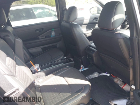 2023 Nissan Pathfinder Rock Creek with VIN 5N1DR3BD2PC256136, listed as a IAAI auction lot 41909614 with 39,429 mi miles and . Bid and sale history available at DreamBid. Image 8.