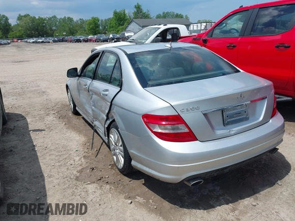 2009 Mercedes-Benz C 300 Sport with VIN WDDGF54XX9R052607, listed as a IAAI auction lot 39425683 with 210,180 mi miles and . Bid and sale history available at DreamBid. Image 3.