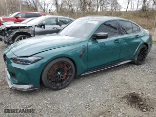 2024 BMW M3 Competition xDrive with VIN WBS43AY08RFT62048, listed as a Copart auction lot 53604915 with 9,412 mi miles and Salvage Title. Bid and sale history available at carsss.com. Image 1.