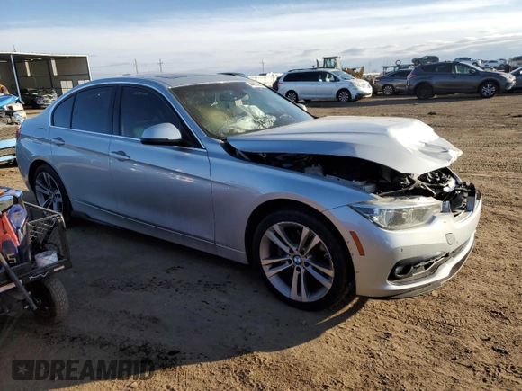 2017 BMW 3 Series 330i xDrive with VIN WBA8D9G53HNU60388, listed as a Copart auction lot 44855365 with 88,875 mi miles and Salvage Title. Bid and sale history available at carsss.com. Image 4.