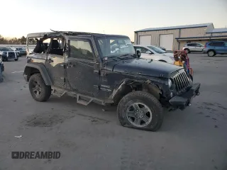 2018 Jeep Wrangler Unlimited Sport with VIN 1C4BJWDG6JL898068, listed as a Copart auction lot 80882454 with 128,136 mi miles and Salvage title. Bid and sale history available at DreamBid. Image 4.
