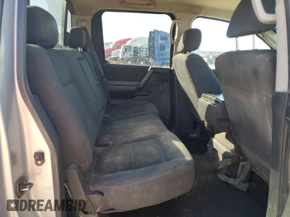 2008 Nissan Titan XE with VIN 1N6AA07D58N336880, listed as a Copart auction lot 45568365 with 352,265 mi miles and Salvage Title. Bid and sale history available at carsss.com. Image 10.