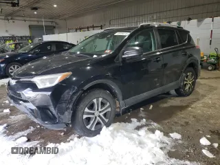 2017 Toyota RAV4 LE with VIN 2T3BFREV7HW601557, listed as a Copart auction lot 46050215 with 128,757 mi miles and Salvage Title. Bid and sale history available at carsss.com. Image 1.