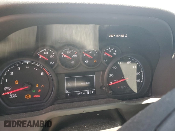 2024 Chevrolet Silverado 1500 Work Truck with VIN 3GCNAAEDXRG334985, listed as a Copart auction lot 53078885 with 10,917 mi miles and Salvage Title. Bid and sale history available at carsss.com. Image 9.