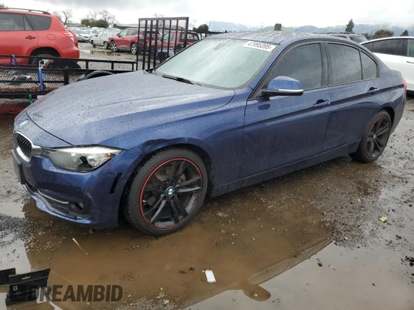 2016 BMW 3 Series 328i with VIN WBA8E9G55GNT81414, listed as a Copart auction lot 47995395 with 87,793 mi miles and Salvage Title. Bid and sale history available at carsss.com. Image 1.