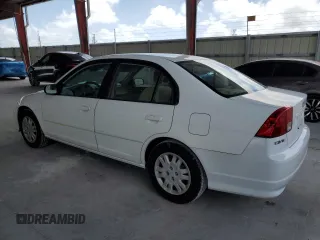 2005 Honda Civic LX with VIN 2HGES165X5H614941, listed as a Copart auction lot 51648795 with 107,218 mi miles and Salvage Title. Bid and sale history available at DreamBid. Image 2.
